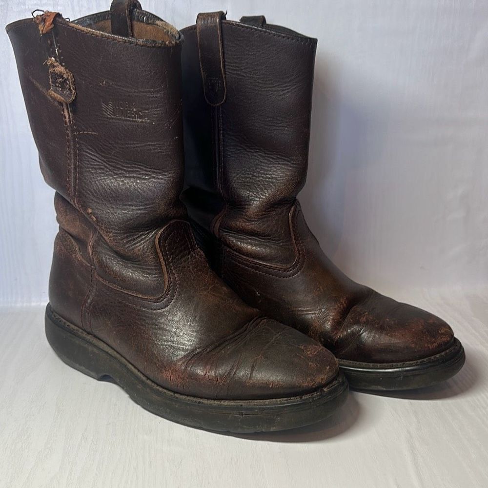 Work American Brown Responder Boots size 9 Oil Resistant‎ Well WORN